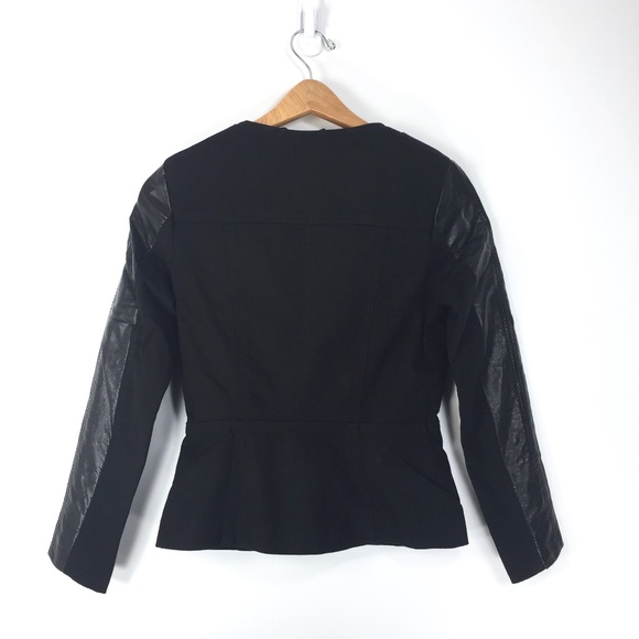 H&M Women's Moto Biker Jacket Black 32 / 2, NWOT - Picture 12 of 12